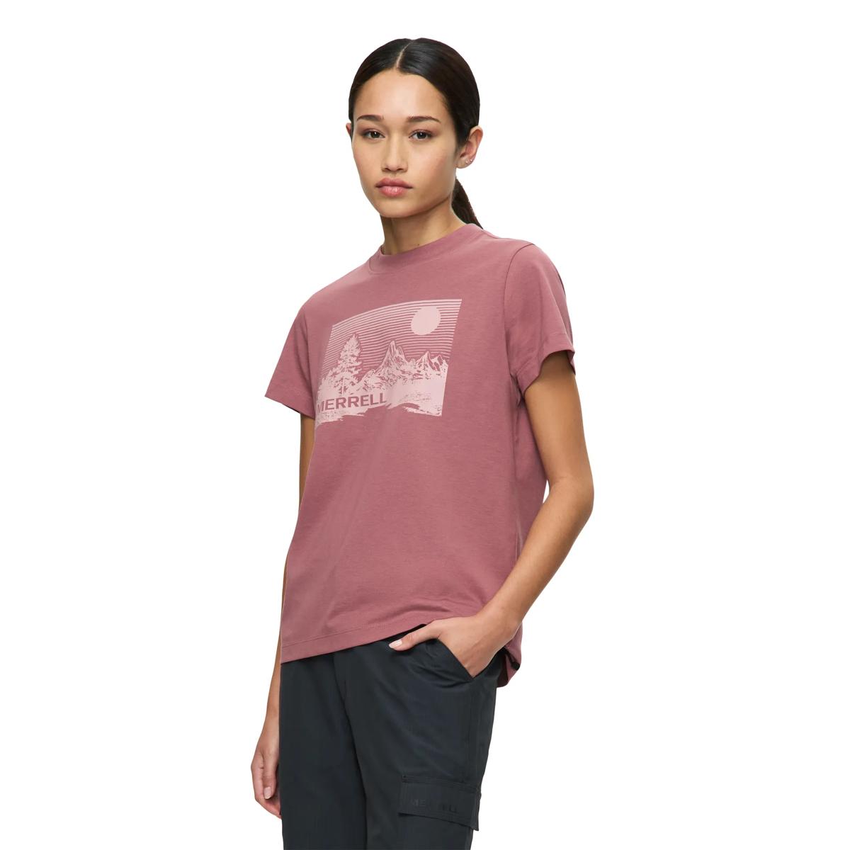 Women's Stripe Landscape Graphic Crew Tee - US 2427