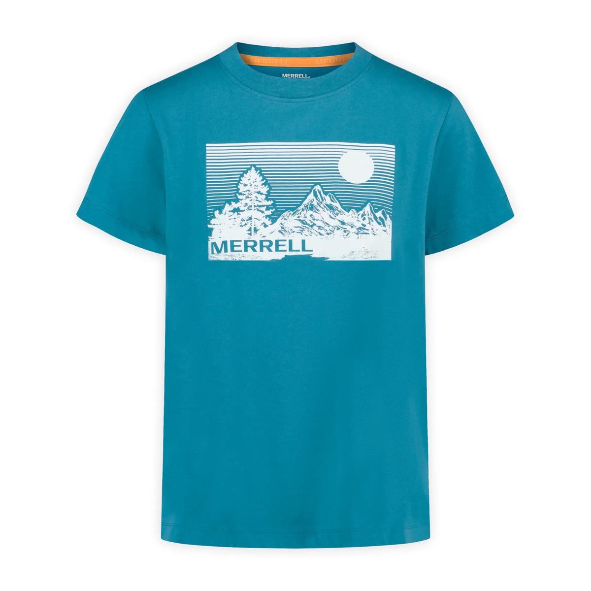 Women's Stripe Landscape Graphic Crew Tee - US 8070